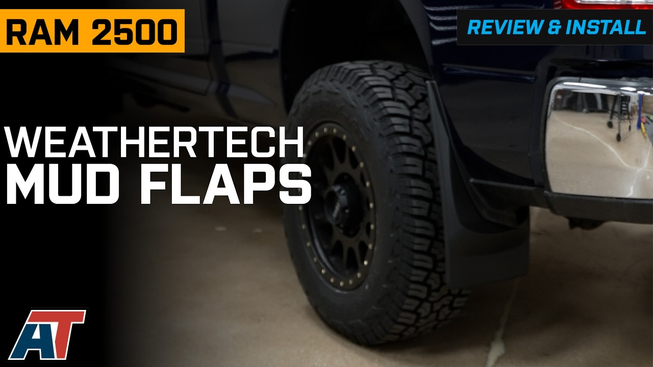 Обзор и установка брызговиков Weathertech без сверления для RAM 2500 2019-2026 годов выпуска.