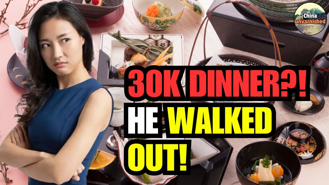Gold Digger Goes Crazy Ordering 30,000 Yuan Meal, Guy Walks Out Mid-Date – She’ll NEVER Forget!
