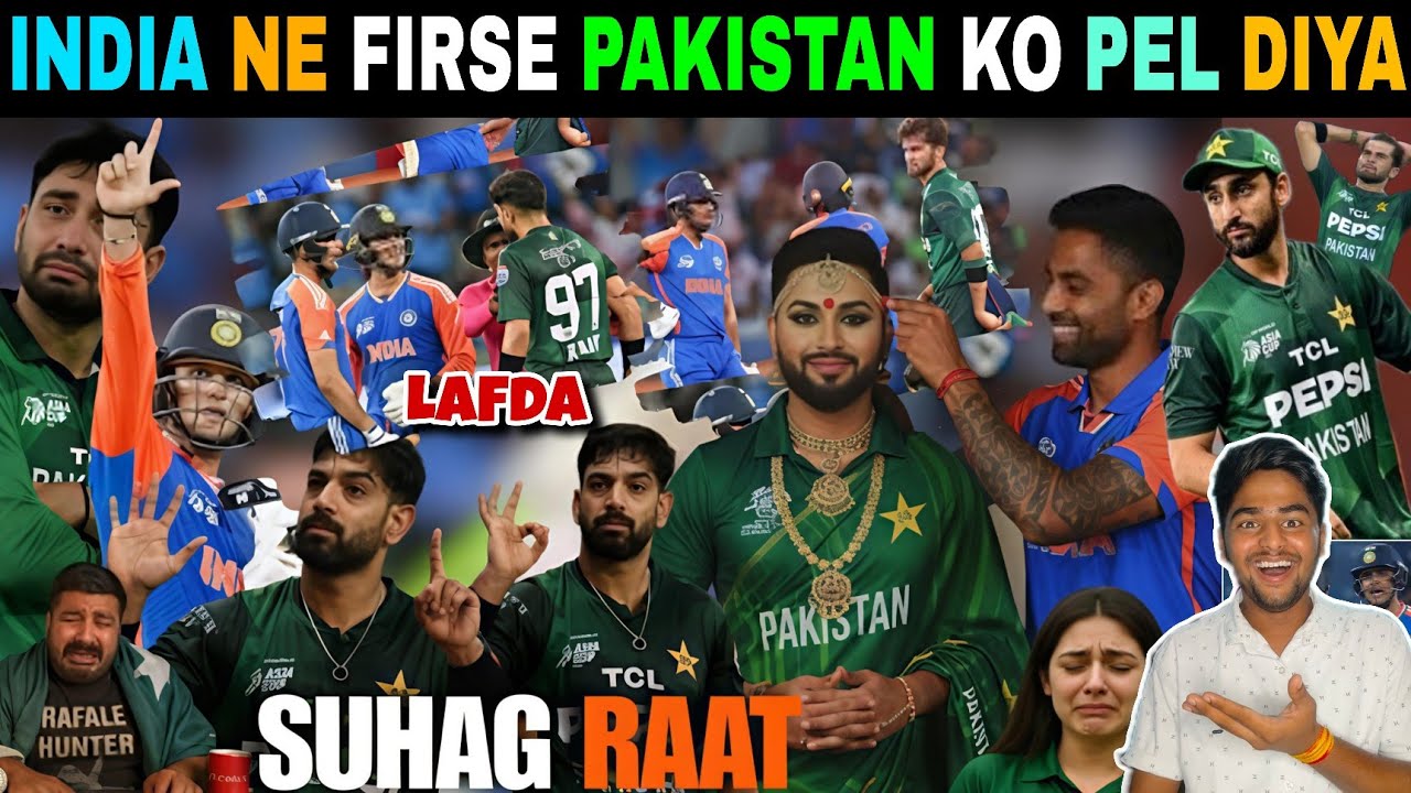 INDIA NE FIRSE PAKISTAN KO PEL DIYA😂|ABHISHEK 74 & GILL 47 BATTING😱| ROAST OF PAKISTAN FANS|INDVSPAK