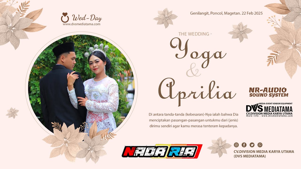 🔴📡LIVE Cs. NADA RIA // Ngunduh Yoga & Aprilia ❃ NADA RIA AUDIO ❃ DVS MEDIATAMA ❃ 22 FEB 2025 ❃