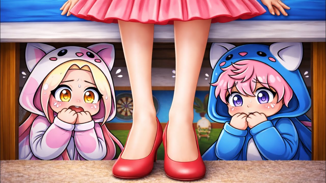 MOMON & ATUN SEMBUNYI DI BAWAH TEMPAT TIDUR BARELLINA CAPPUCCINA @BANGJBLOX 