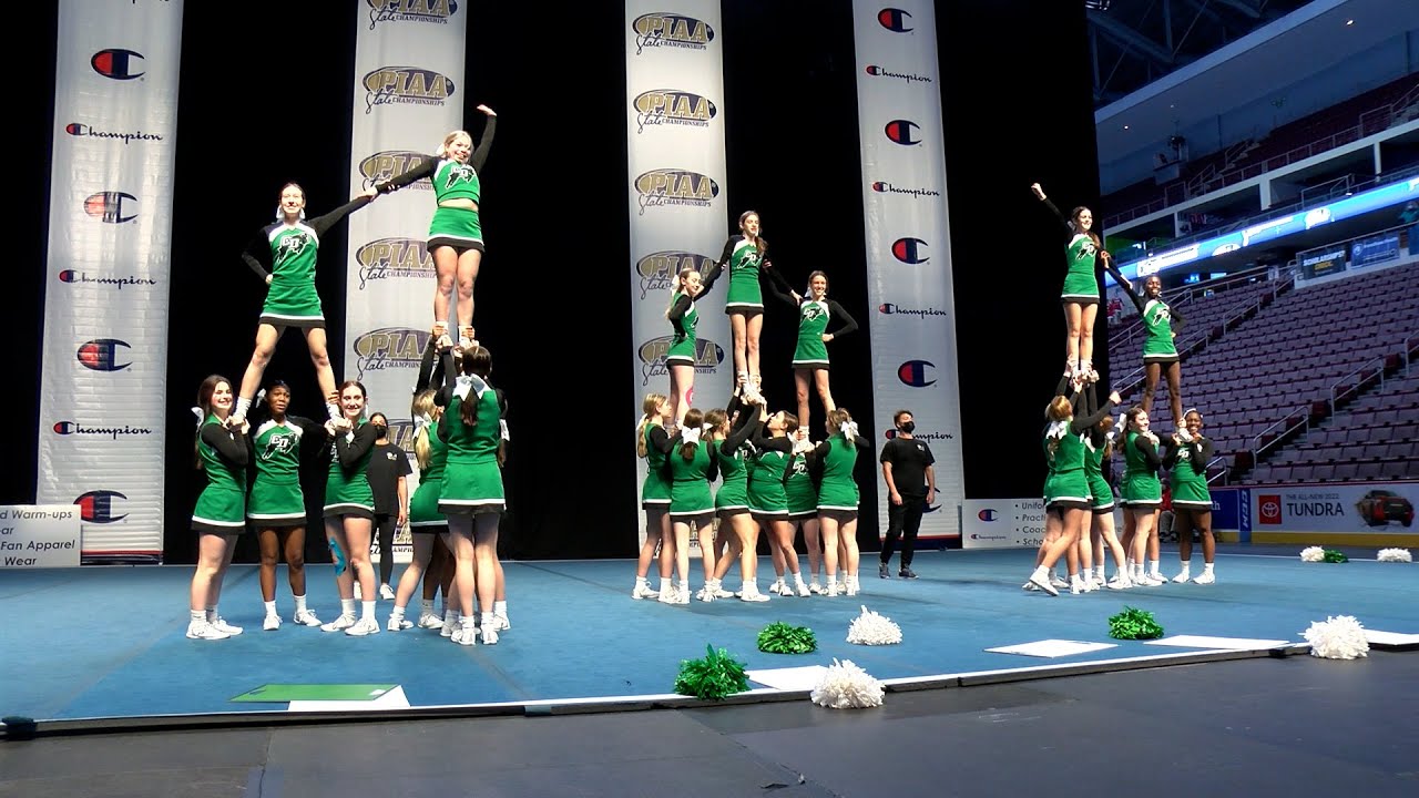 CD Rams cheerleading compete in 2022 PIAA Competitive Spirit Championships