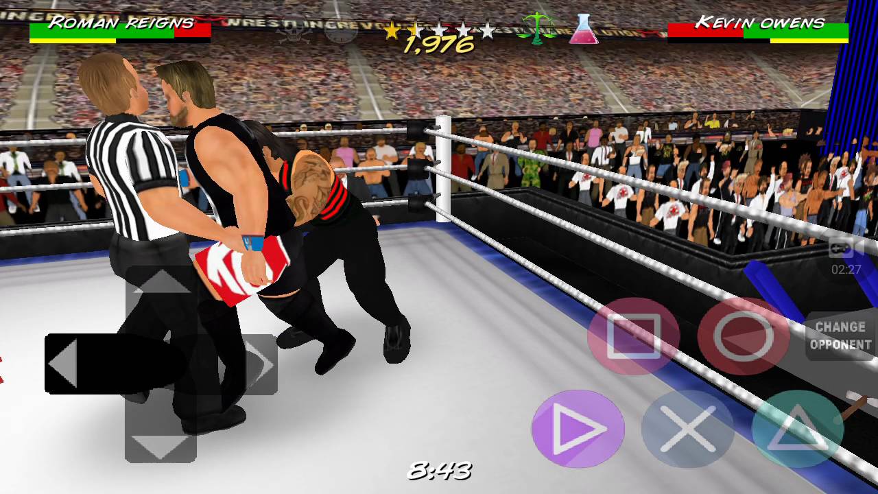 WR3D 2k19 new mod kevin owens vs roman reigns