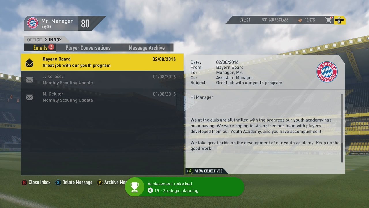 Fifa 17 - Positive Cash Flow - Public Relations - Strategic Planning - Achievement / Trophy Guide