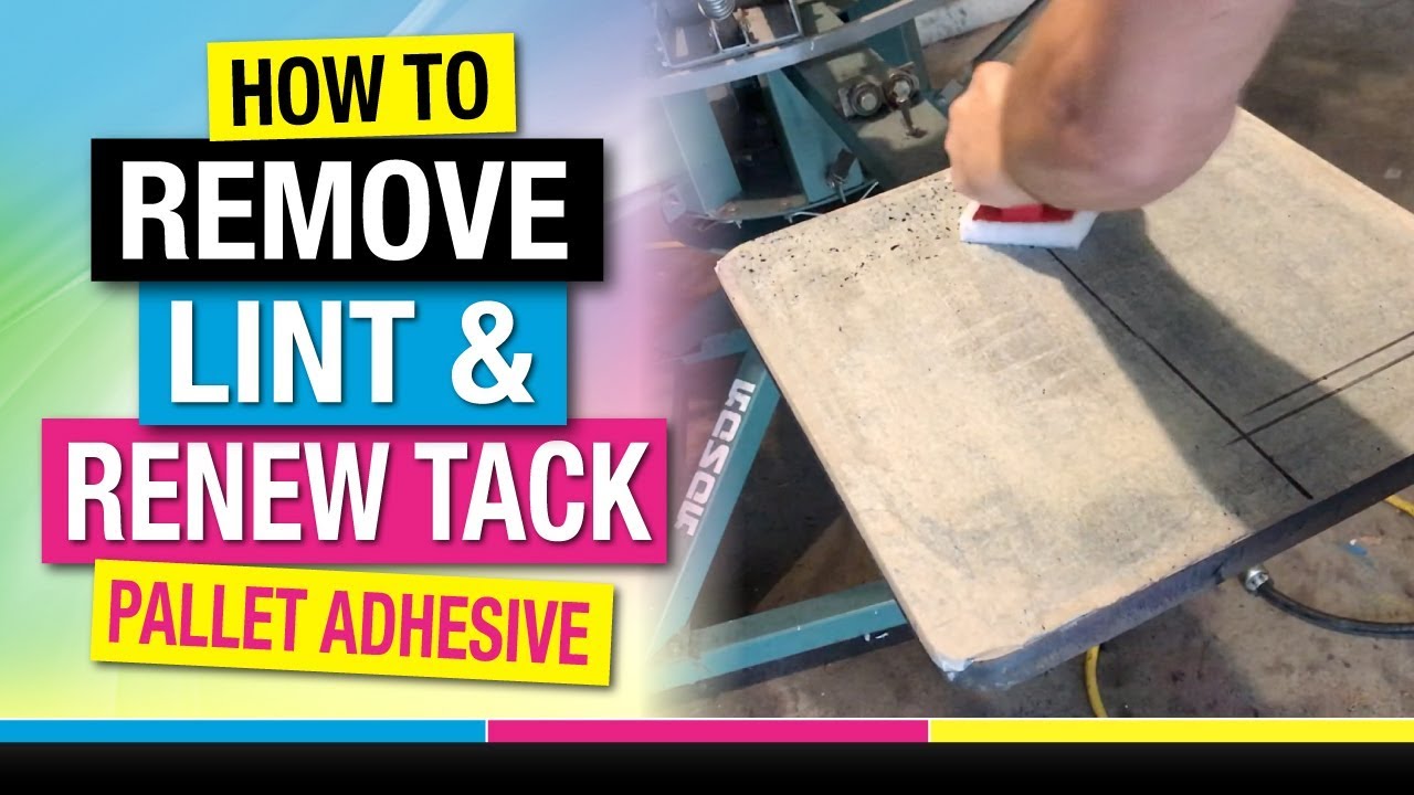 How to Remove Lint from Screen Prints (Screen Printing Hacks)