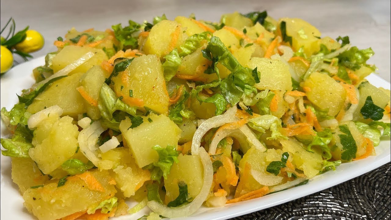 🥗🥔SALLATA ME PATATE MË E SHIJSHME QË KAM PROVUAR! E thjeshtë dhe tepër ekonomike.👌
