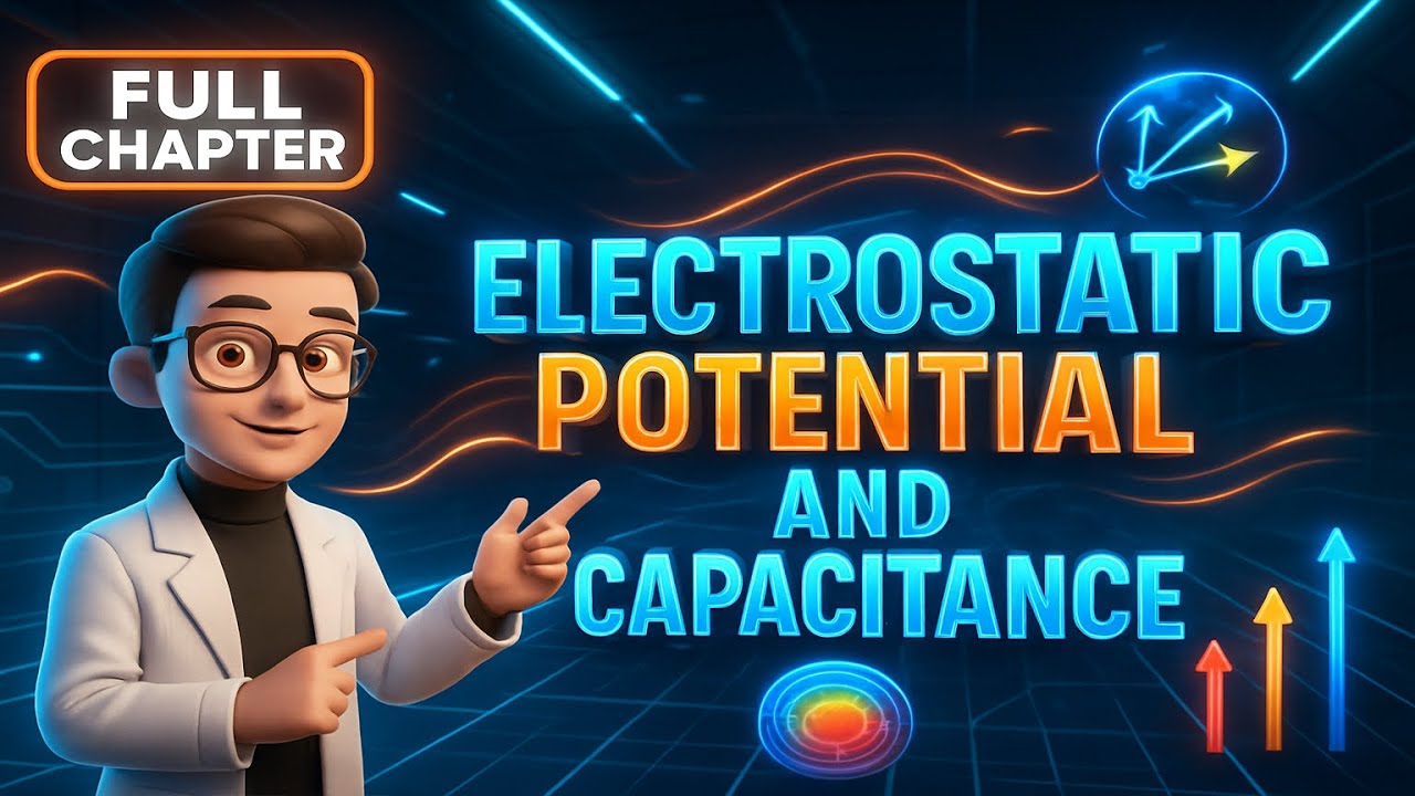 Electrostatic potential and capacitance || 3D animated | Class 12th full chapter | Physics chapter 2