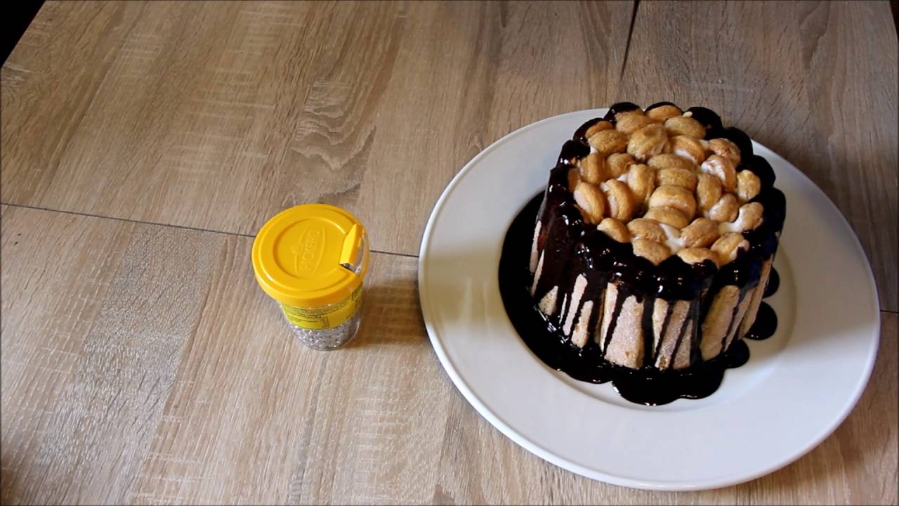 Tort din piscoturi cu cafea. Löffelbiskuit Torte.