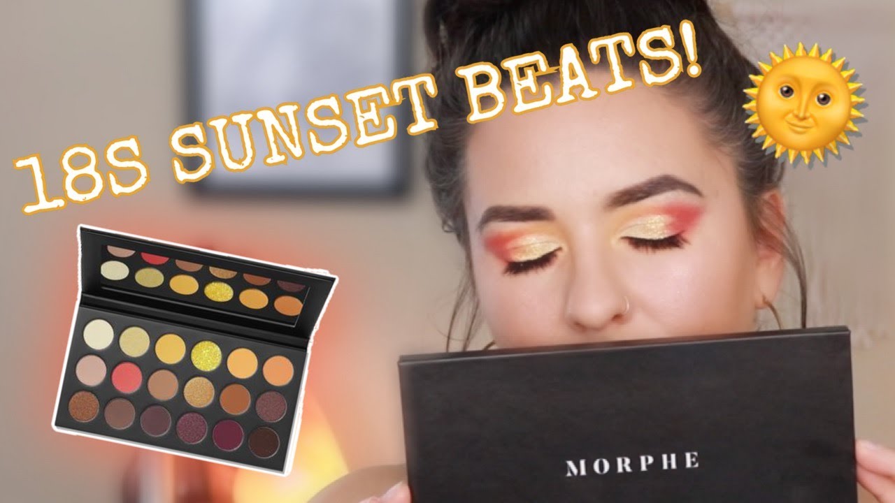 NEW! MORPHE 18S SUNSET BEATS PALETTE | FULL REVIEW & TUTORIAL