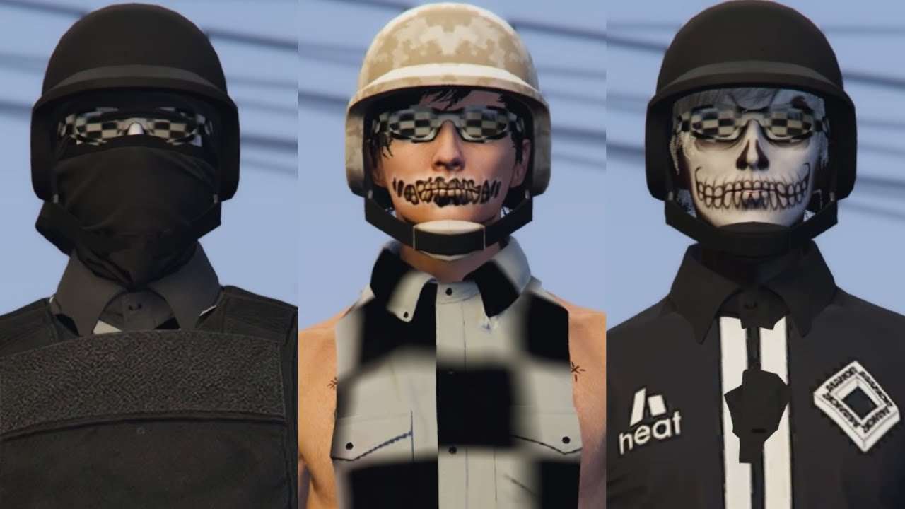 ☆ GTA 5 Online | Multiple Checkerboard Male Outfit Components (Tryhard) (Base/Freemode) (Ps4/Xbox1)