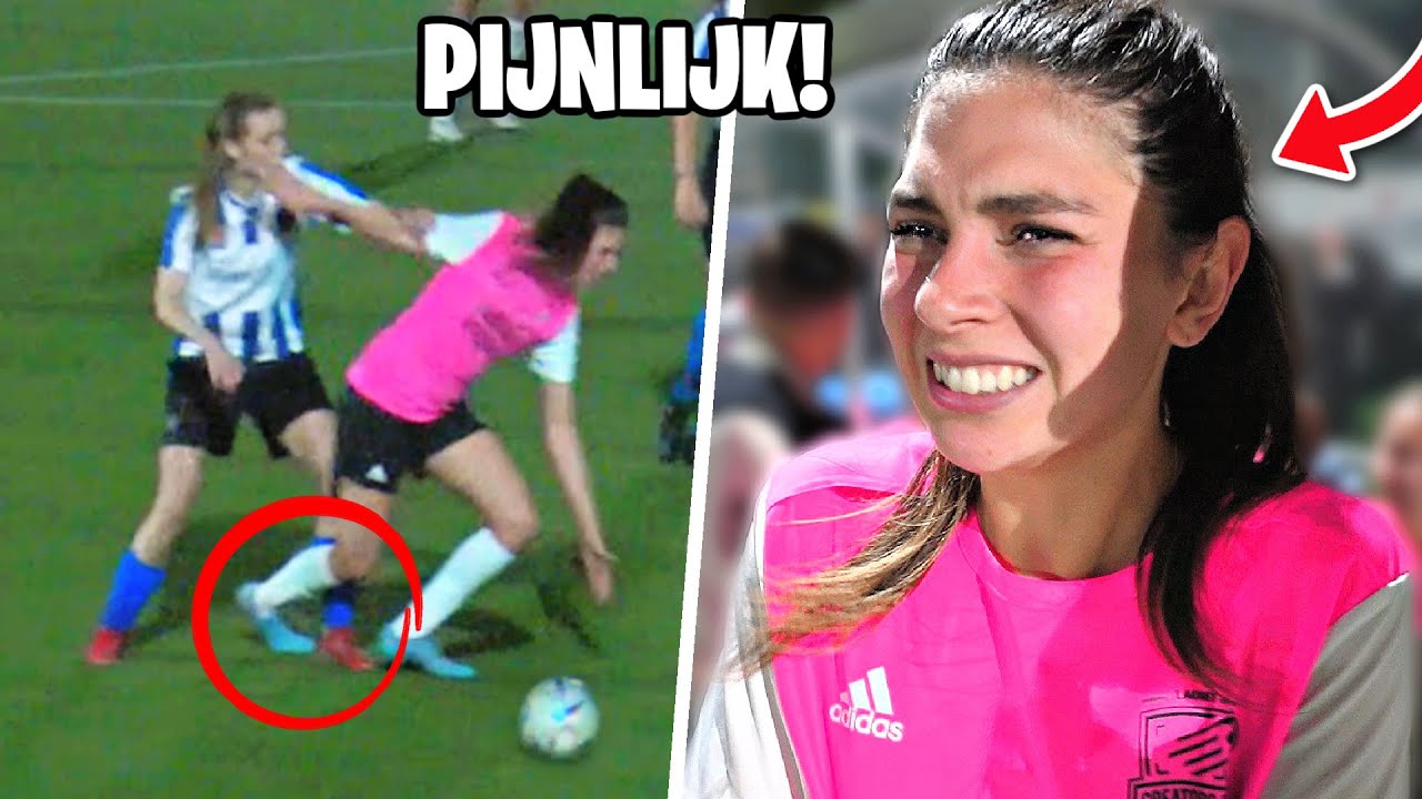 CELINE HARD AANGEPAKT TIJDENS VOETBALWEDSTRIJD! *CREATORS FC VLOG* #487
