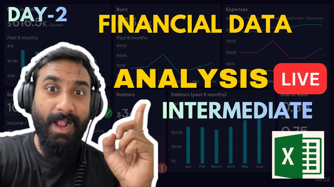 Financial Data Analysis LIVE DAY-2 | Portfolio, Investment & Performance Analysis in Excel