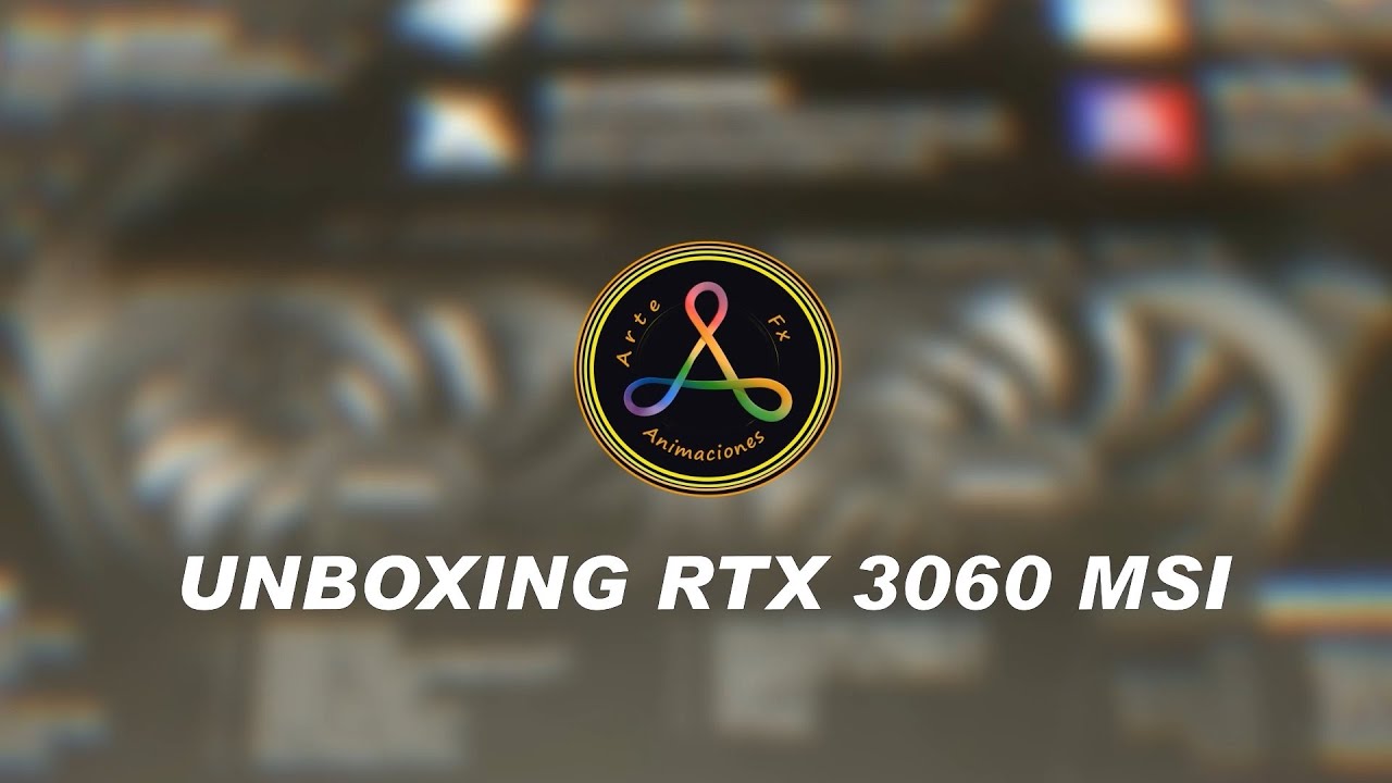 RTX 3060 MSI VENTUS UNBOXING Y REVIEW CON BLENDER 4.2