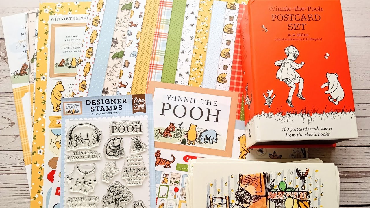 Winnie the Pooh Papers, Stickers and Postcards! Papercraft & Journaling Haul
