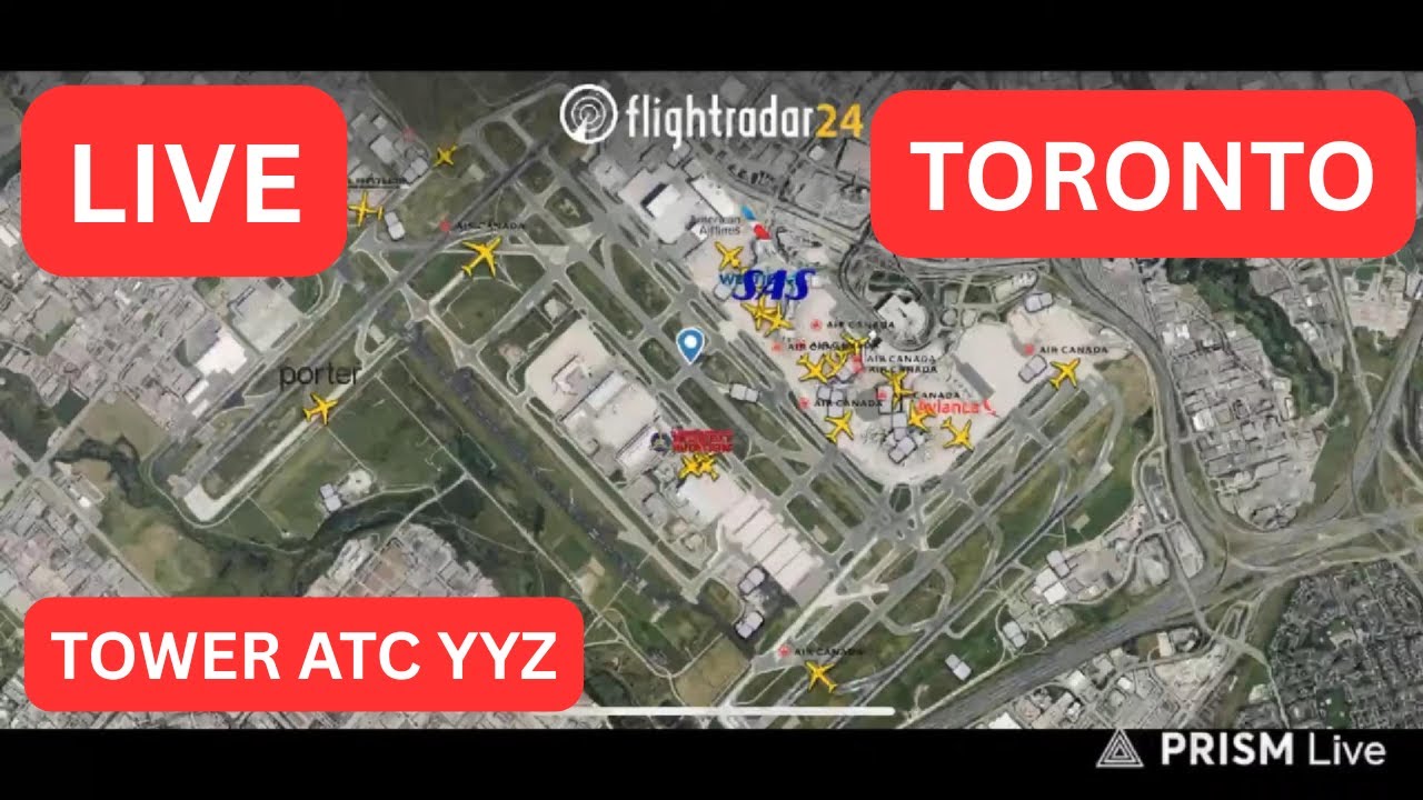 🔴 ❄️ LIVE Toronto YYZ Winter Action | Jan 16th | Flight Radar 24 & ATC