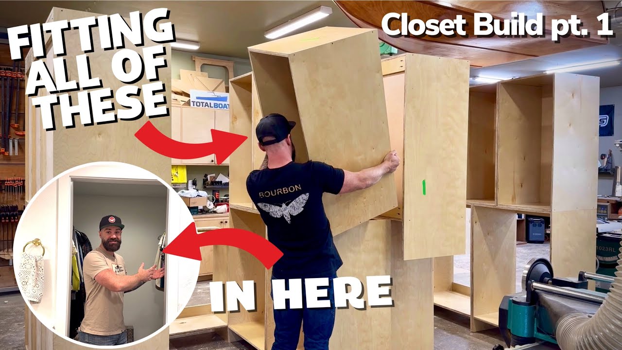 Building Cabinets for Closets || This Was Way Harder Than I Thought