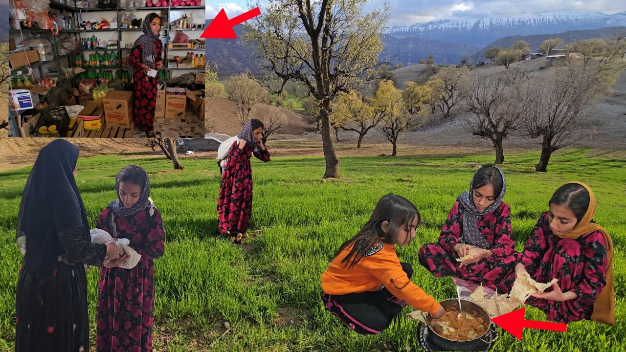 Haniyeh and the long journey of preparing food for her sisters in a mountain hut