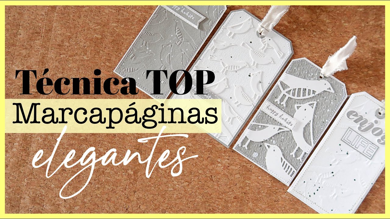 4 Marcapáginas para este Día del Libro 2022. Técnicas BIG SHOT - Laura Inguz