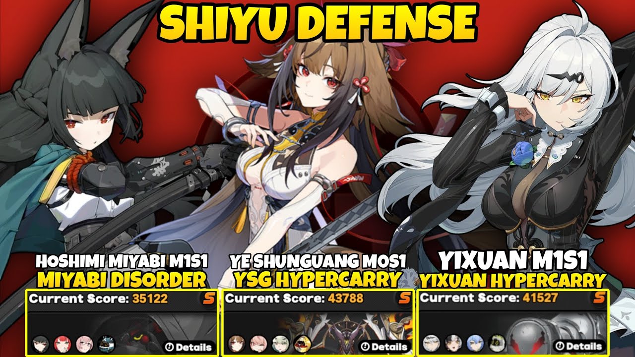 Shiyu Defense Critical Node 5 S Rank Hoshimi Miyabi & Ye Shunguang & Yixuan | Zenless Zone Zero