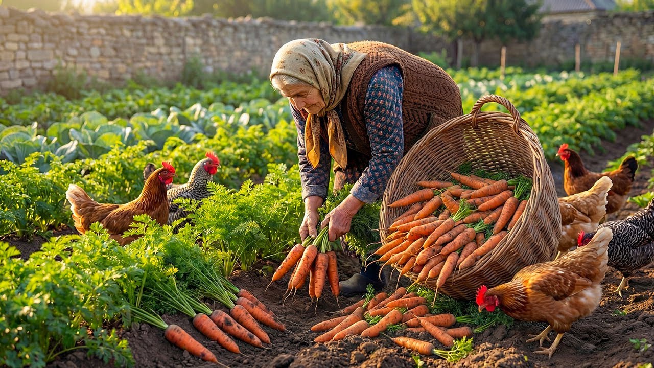 Traditional Azerbaijan Countryside | Fruit Harvesting & Village Cooking ASMR