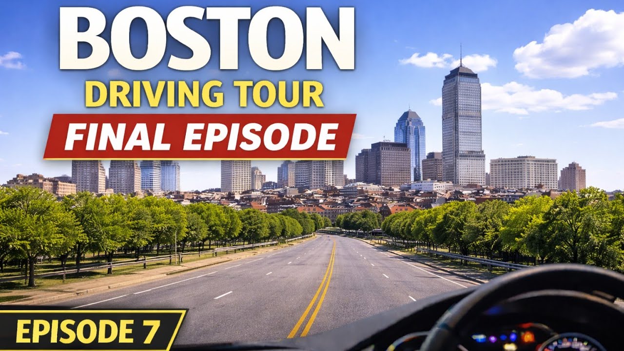 Boston Downtown Driving Tour Episode 7 | ASMR City Drive | 4K UHD