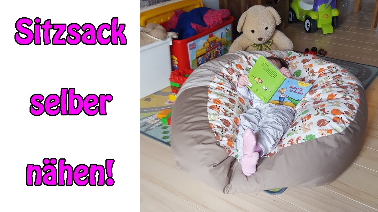 Sitzsack für Kinder selber nähen | Nähen für Anfänger |DIY Tutorial
