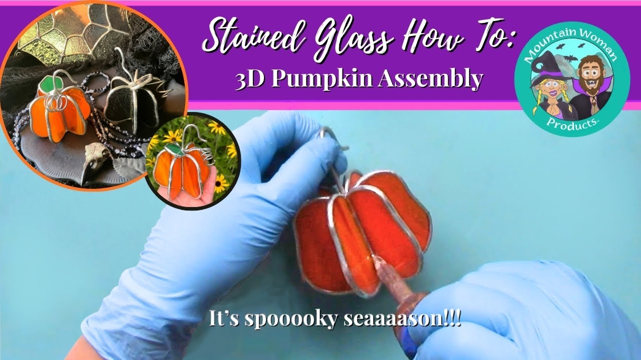 How to Make a 3D Stained Glass Pumpkin: Assembly Tutorial