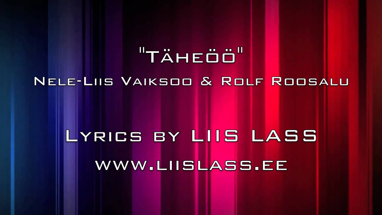 Nele-Liis Vaiksoo & Rolf Roosalu - Täheöö