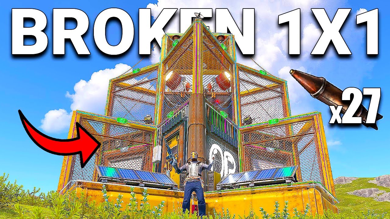 Rust But My 1x1 Base Is A 27 Rocket Raid…