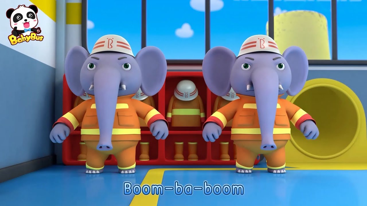 Los Bomberos Elefantes | Canciones Infantiles | Canciones de Bomberos | BabyBus Español