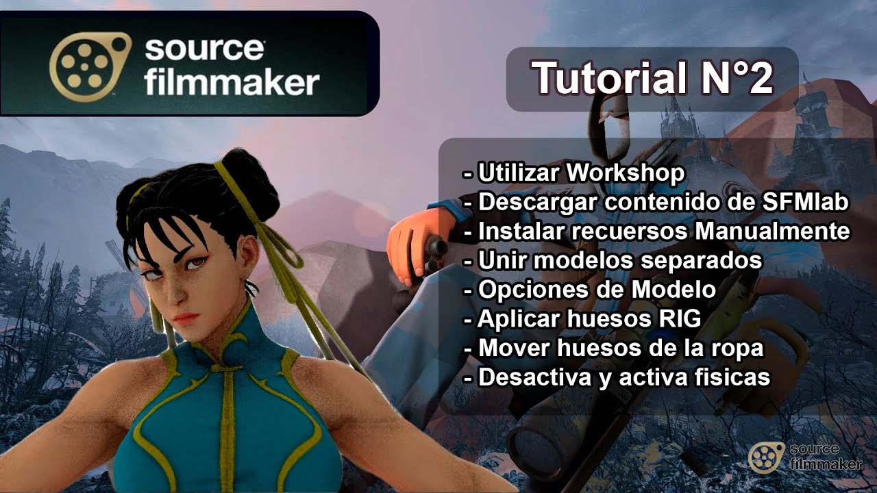 SFM Tutorial N°2 - Aprende a instalar recursos, utilizar Rig de los personajes y mucho más.(HD)