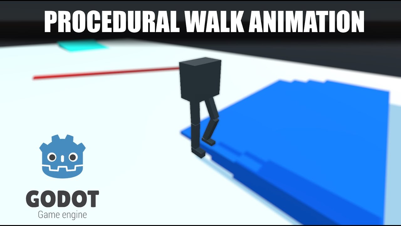 3D Humanoid Procedural Walk Animation in Godot
