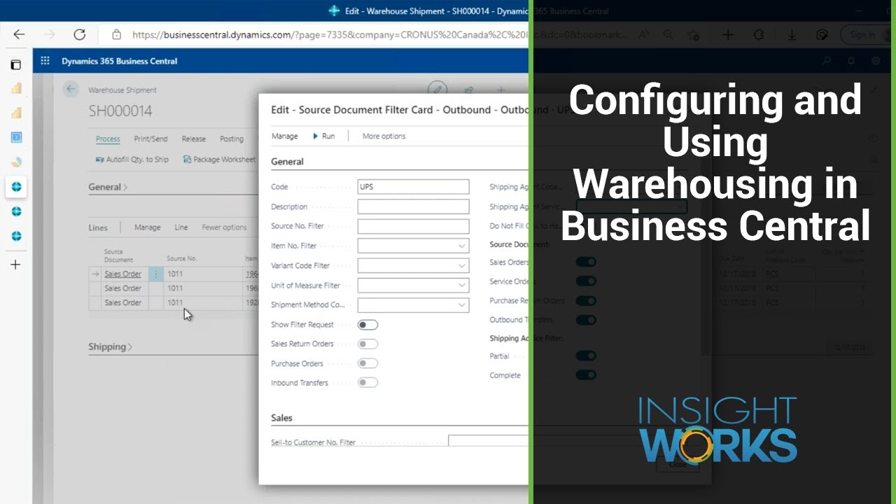 Configuring and Using Warehousing in Business Central