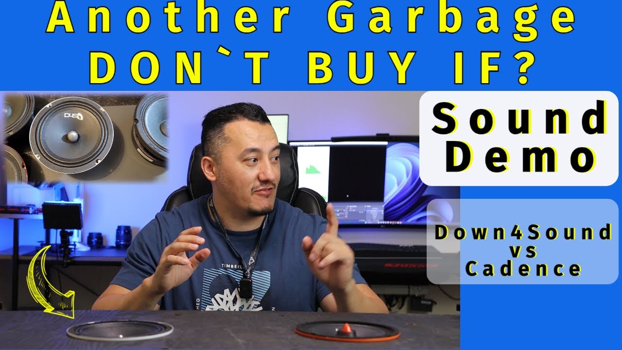 Самые громкие 6,5-дюймовые среднечастотные динамики Down4sound SFX65-4P против Cadence XM64HCi Xe...