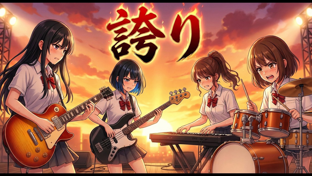 もしもJKバンドが太陽族の『誇り』をカバーしたら…【Cover by 永愛(AI)高校軽音部】