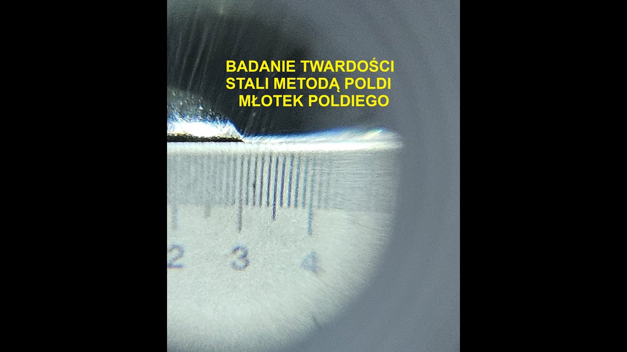 Badanie Twardości Stali Metoda Poldi Młotek Poldiego Diagnostyka konstrukcji