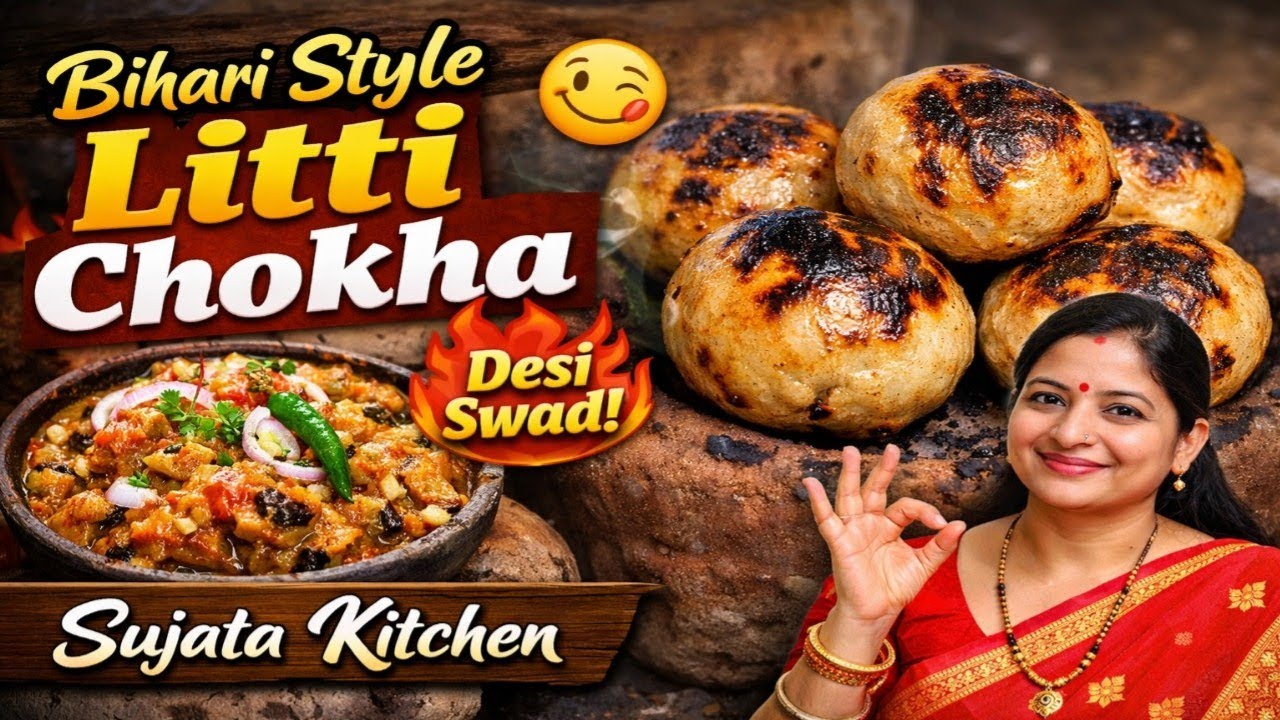 Traditional Litti Chokha | Bihar Famous Food Recipe | Bihari Style Litti Chokha Recipe  