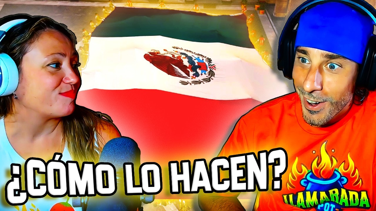 Así resguardan la Bandera MONUMENTAL de México en Palacio Nacional 🇲🇽 😱​ | 🇦🇷 Argentinos reaccionan