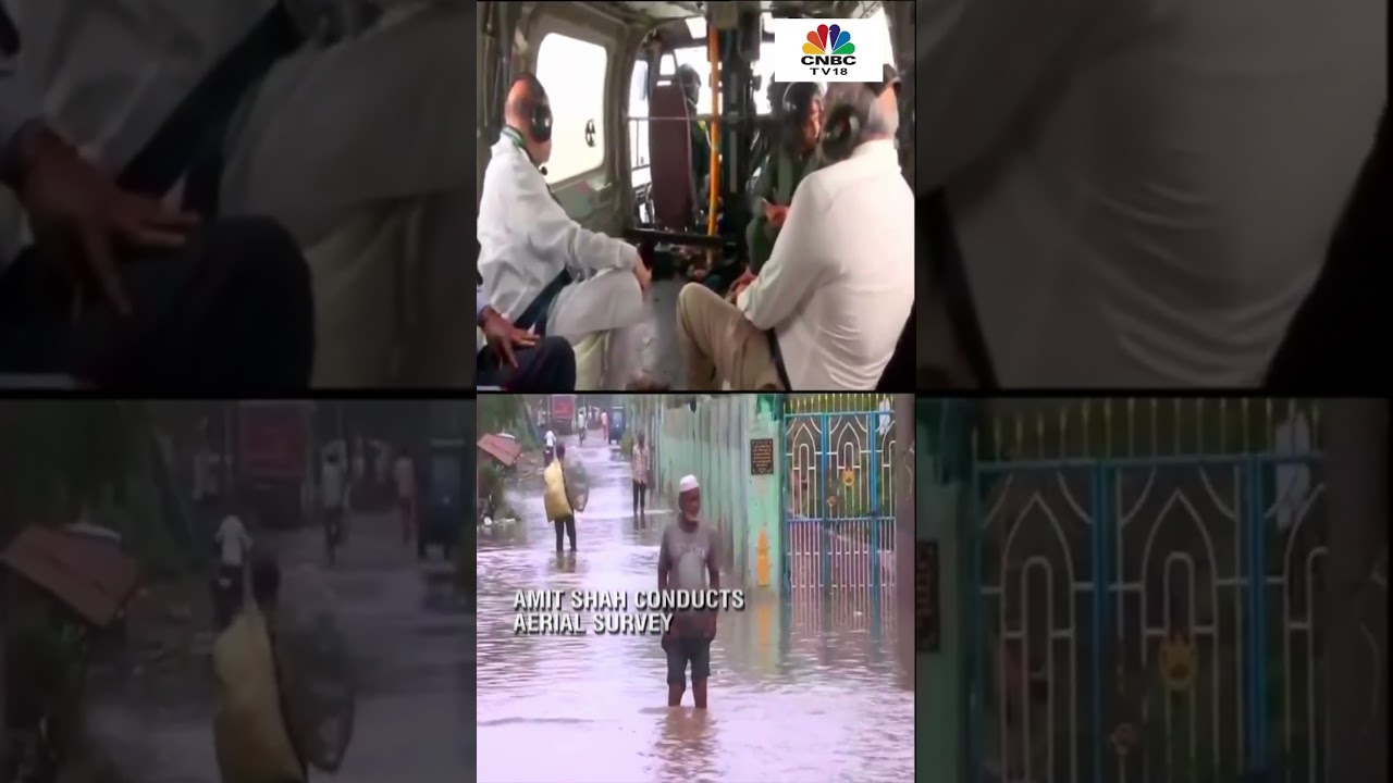 Cyclone Biparjoy: Amit Shah Conducts Aerial Inspection Of Cyclone-Hit Areas #shorts | Biparjoy News
