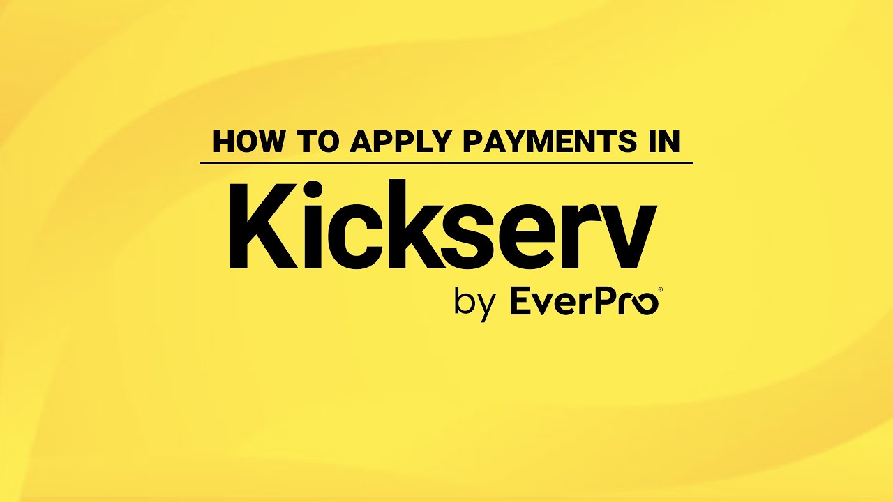 How to collect and apply payments in Kickserv
