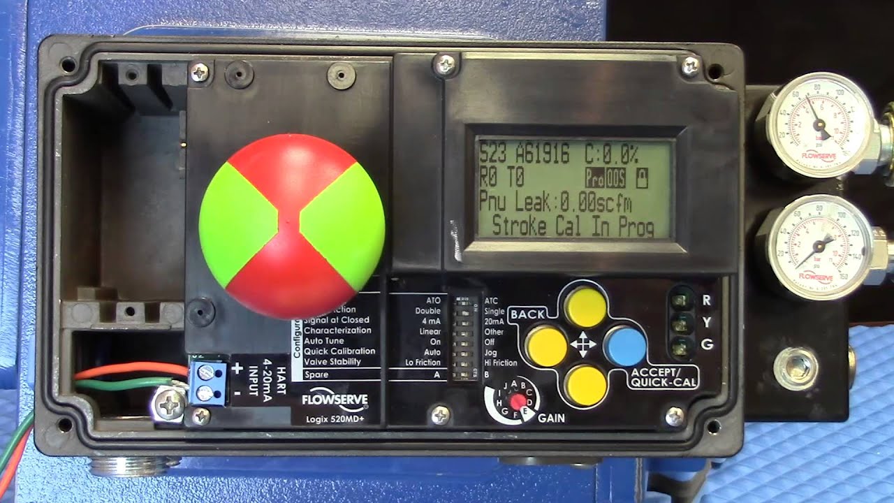 Valtek Logix 520MD+ by Flowserve - Calibration (Quick Cal)