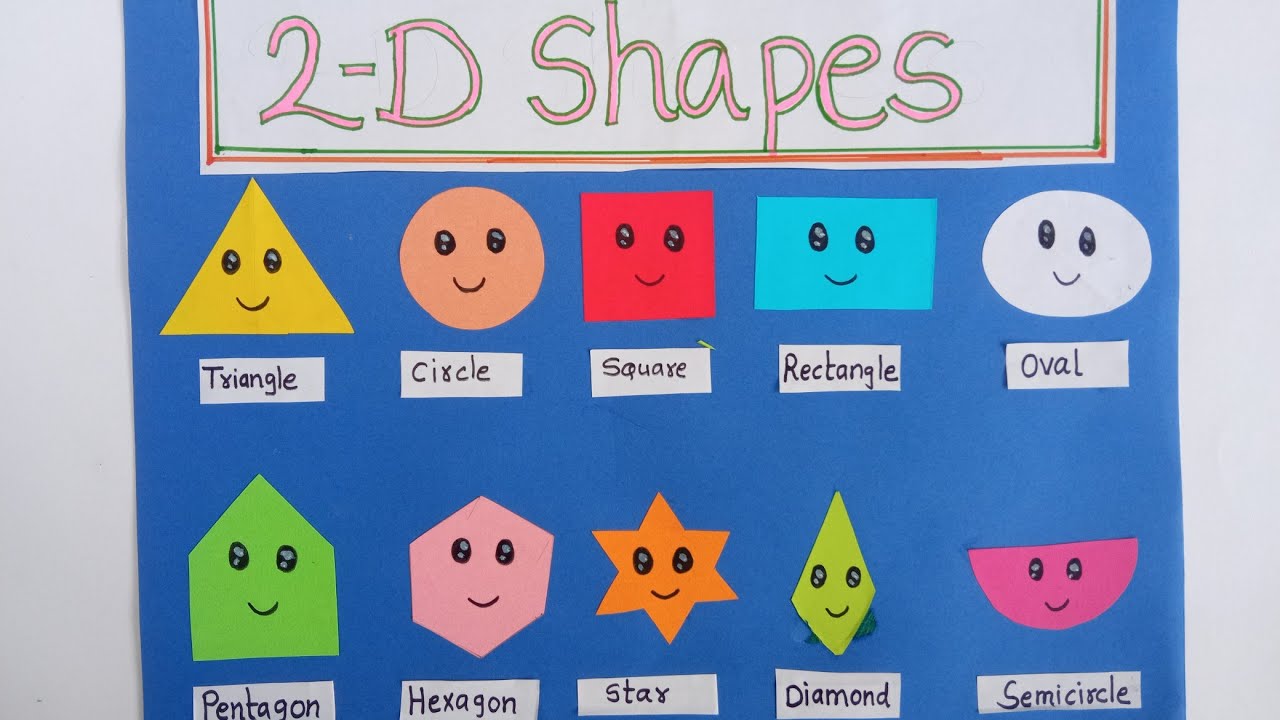 Math shapes project| How to make 2D shapes Math project |#2dshapes #mathproject