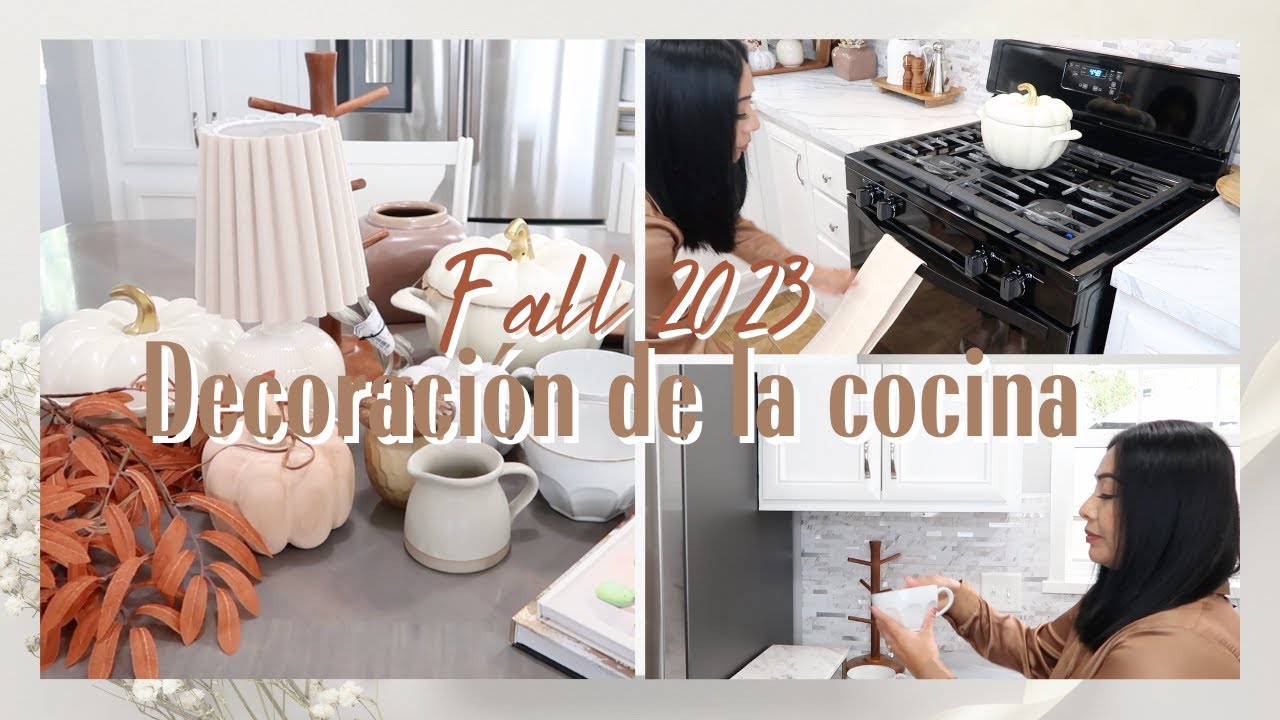 🍂COMO DECORAR  UNA COCINA PEQUEÑA PARA LA TEMPORADA DE OTOÑO 2023 IDEAS PARA DECORAR TU HOGAR