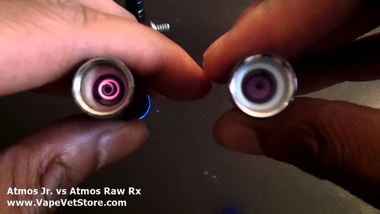 Atmos Jr (Junior) Vape против Atmos Raw Rx &mdash; сравнение вапорайзеров для сухих трав и воска