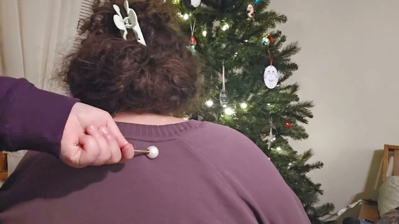 🌲 ASMR Back Massage + Shirt Fixing & Back Tracing (No Talking) 🌲