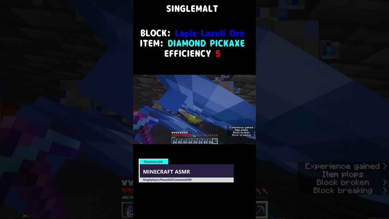 MINECRAFT ASMR Lapis Lazuli Ore