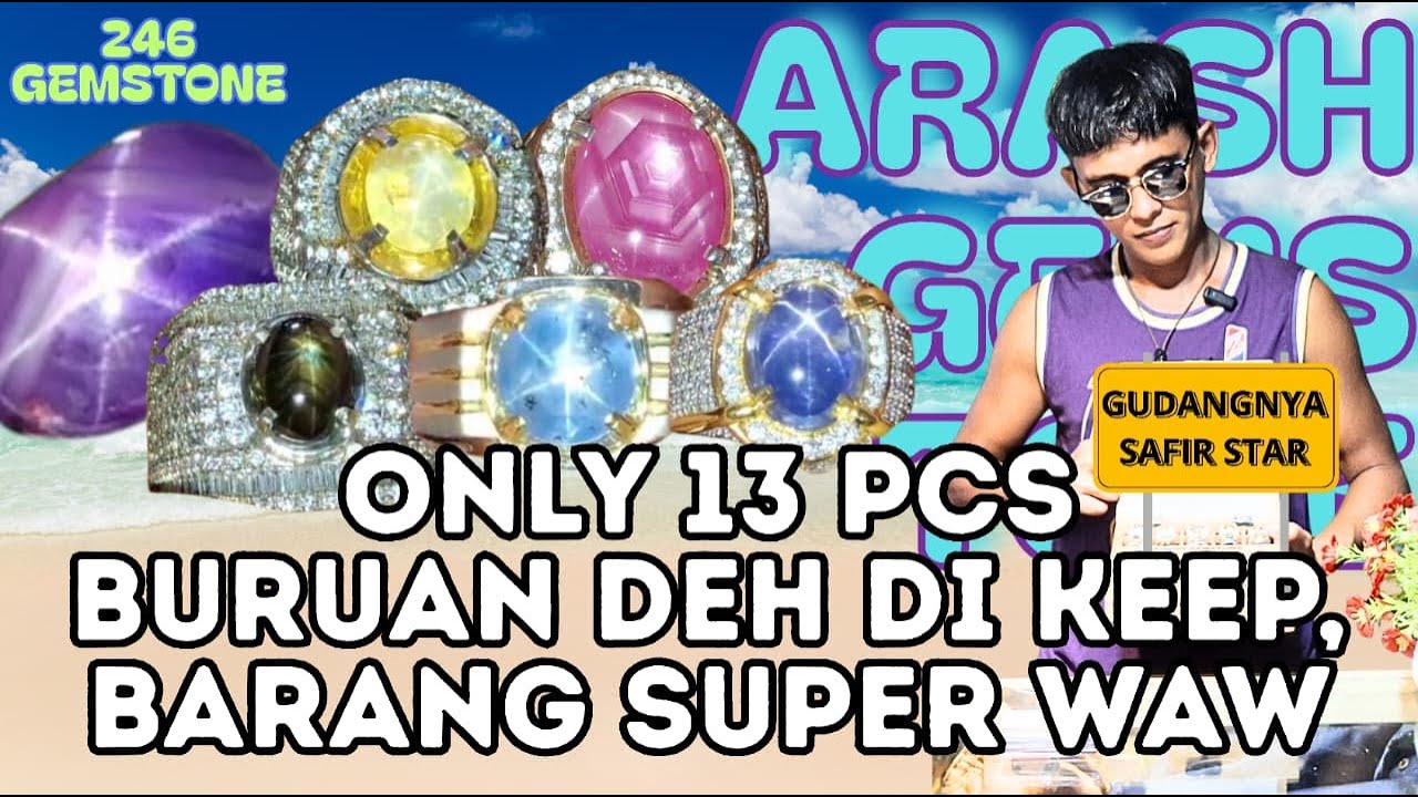 Semua item yang di sukai kolektor 🫶🏻 || pastinya sangat memanjakan mata 🤩 || 13 PCS | ARASH GEMSTONE
