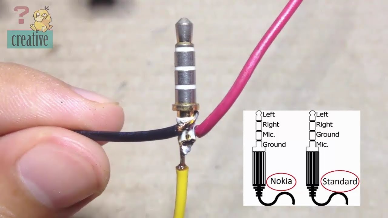 Make audio jack from old headphone jack