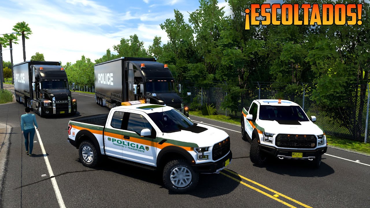 ¡CARGA SECRETA ESCOLTADA POR LA POLICIA! | American Truck Simulator
