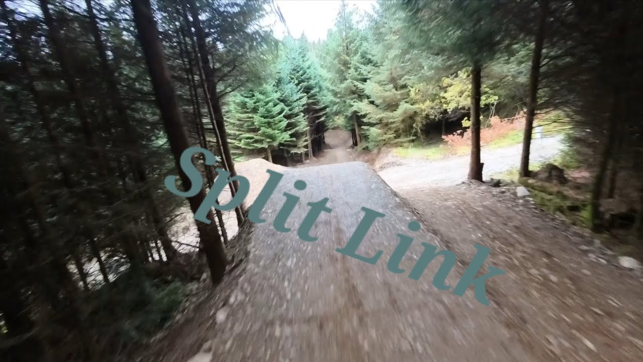 A lap of the new link at Dyfi bike park connecting Racetrack and Swooper. Split Link. 
